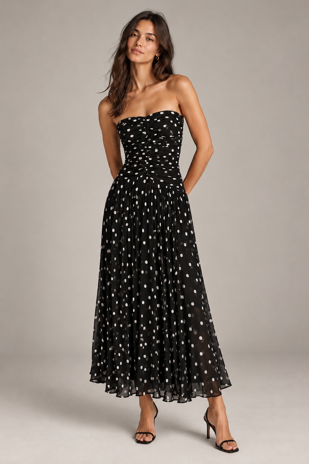 Black/Ivory Beverly Dress