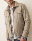 Vintage Khaki Dry Wax Trucker Jacket