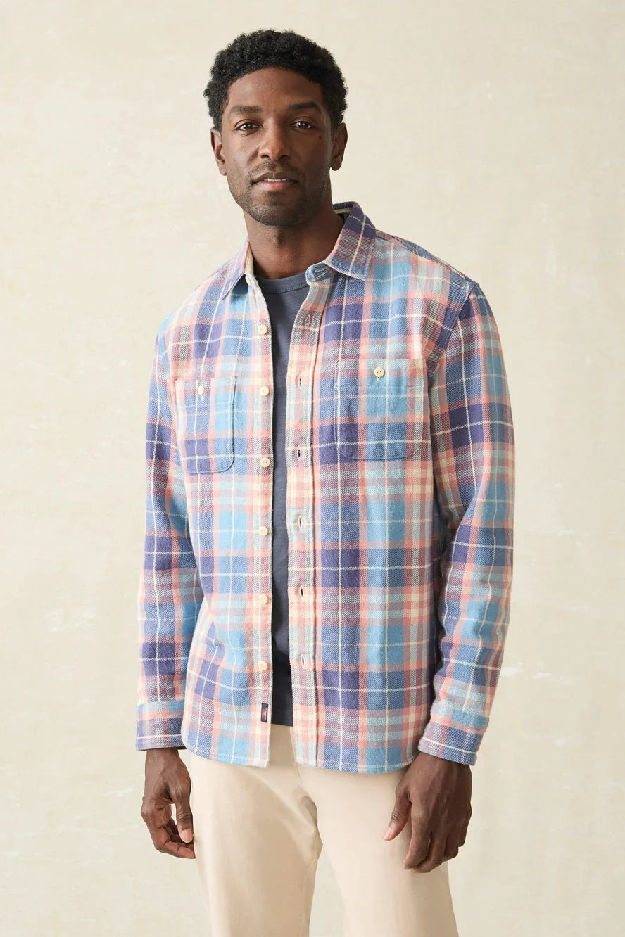 Bristol Blue Plaid The Surf Flannel