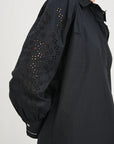 Black Eyelet Fernanda Dress