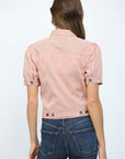 Red & Cream Leah Denim Jacket