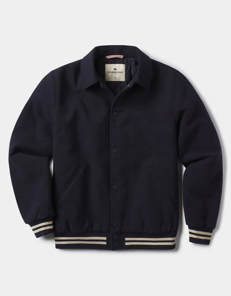 Navy Birdie Varsity Jacket