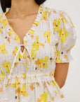 Tossed Daffodils Fontaine Blouse