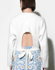 Ivory Valerie Open Back Sweater