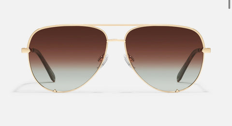 Gold & Brown High Key Mini Sunglasses