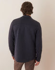 Navy Corbet Quilted Overshirt