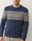 Navy Erik Textured Sweater