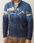 Blue Mountain Scene Sierra Sherpa Pullover
