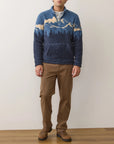 Blue Mountain Scene Sierra Sherpa Pullover