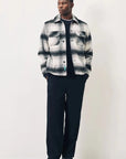 Dark Grey Check Overshirt