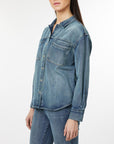 Marine Oversized Denim Shirt