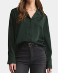 Black Ana Satin Top