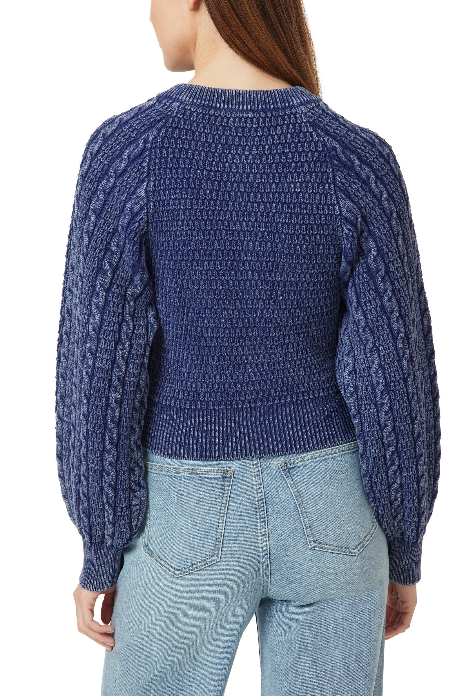 Indigo Blue Cableknit Cardigan