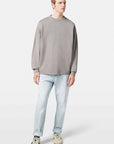 Highway Grey Seasonal Core Loose Fit 3 Crosses Garment-Dye Sweatshirt