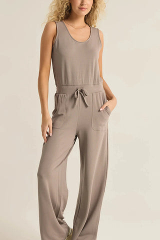 Slate Grey Layover Jumpsuit - ZP231180