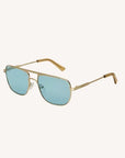 Gold & Light Blue Polarized Skyline Sunglasses