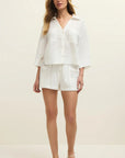 White Emory Short