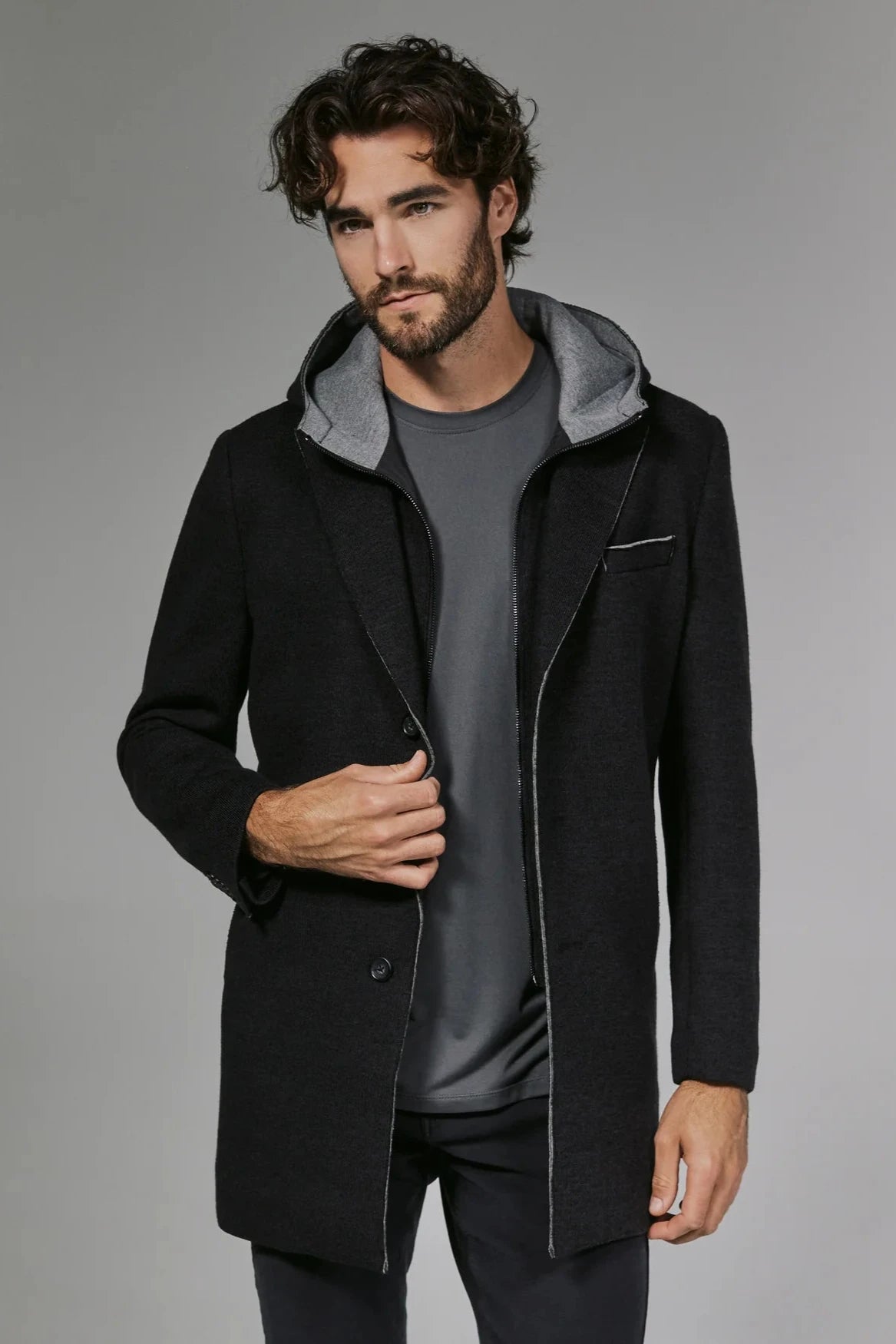 Black Midtown Overcoat