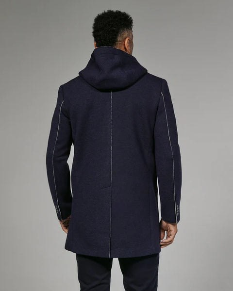 Navy Midtown Overcoat