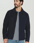 Navy Baron Button Front Jacket