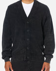 Black Wash Gallant Cardigan Sweater
