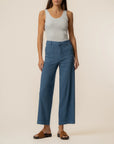 Coastal Blue Topaz High Rise Wide Leg