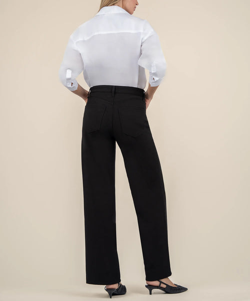 Black Jodi High Rise Wide Leg Pant