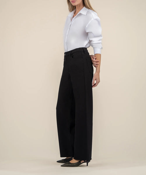 Black Jodi High Rise Wide Leg Pant