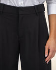 Black Cheryl Super High Rise Wide Leg