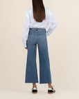 Adaptibility Ryan High Rise Fab Ab Super Wide Leg Raw Hem