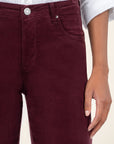 Dark Plum Meg High Rise Wide Leg Denim