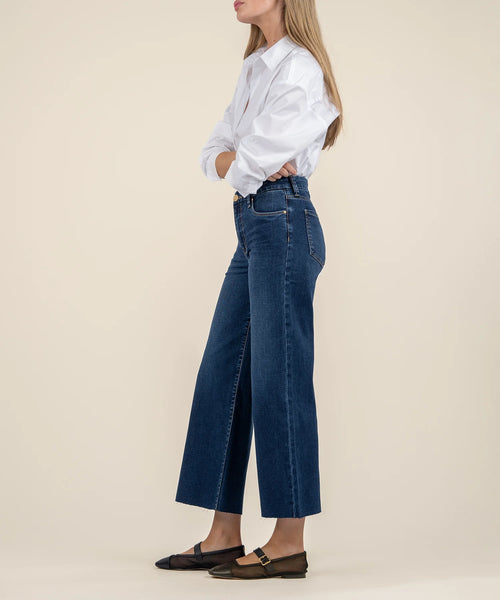 Demure Meg High Rise Wide Leg Denim