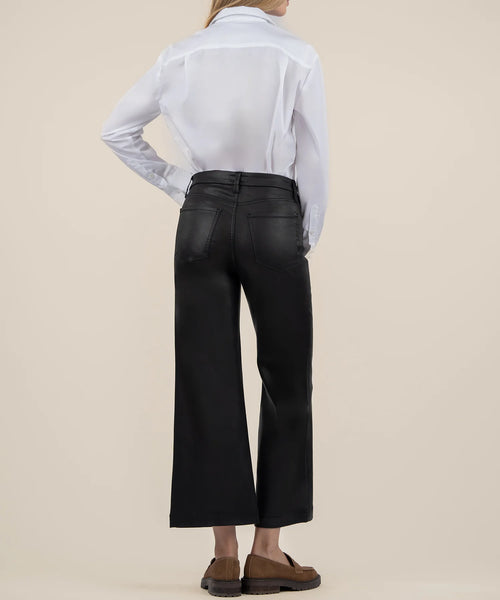 Black Meg High Rise Wide Leg Denim