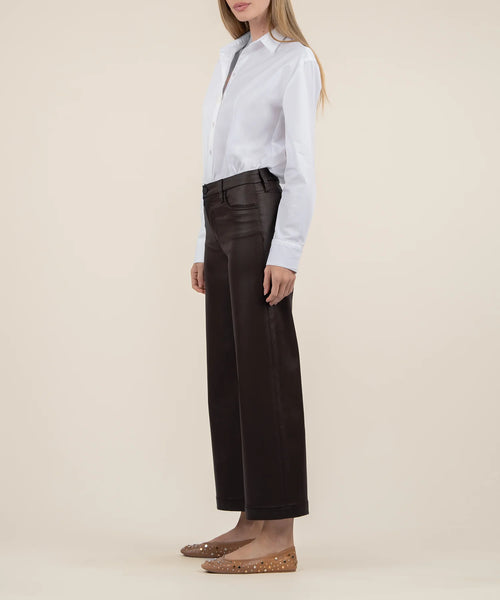 Chocolate Meg High Rise Wide Leg Denim