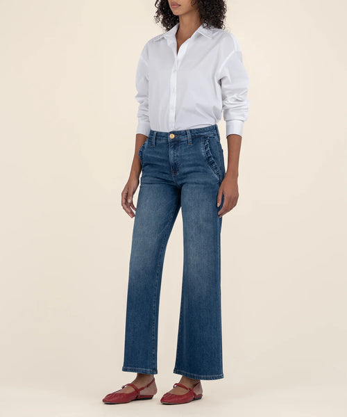 Superb Meg High Rise Wide Leg Jean