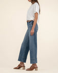 Faith Meg High Rise Front Pin Tuck Denim