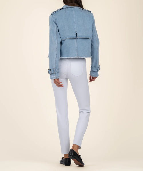 Light Wash Ophelia Crop Jacket