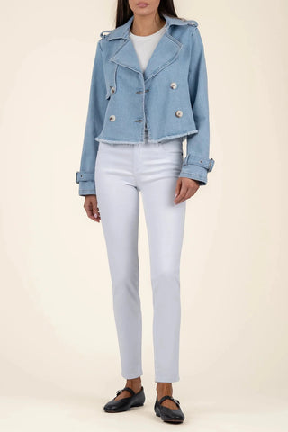 Light Wash Ophelia Crop Jacket