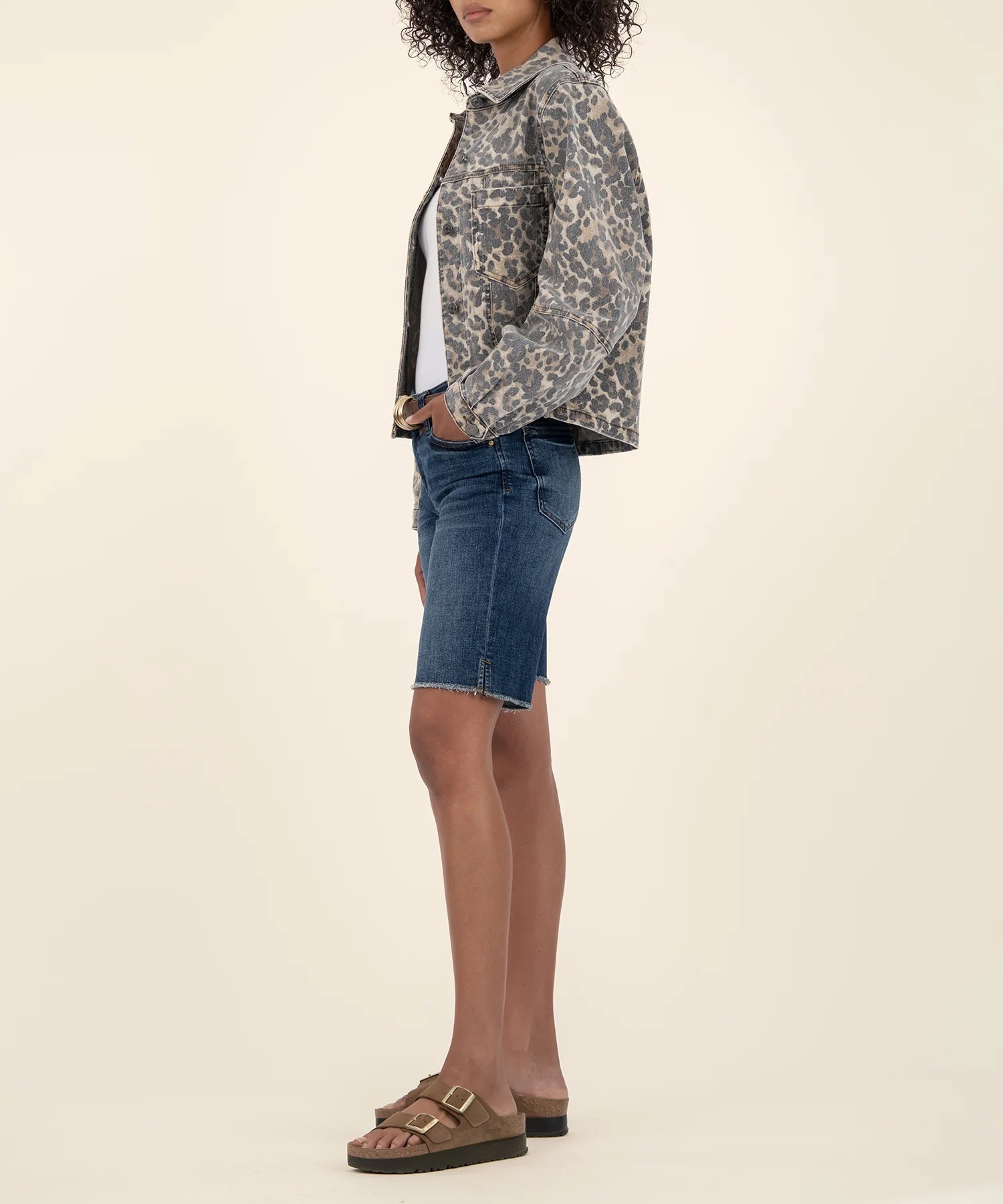 Tan/Brown Bailey Button Front Jacket