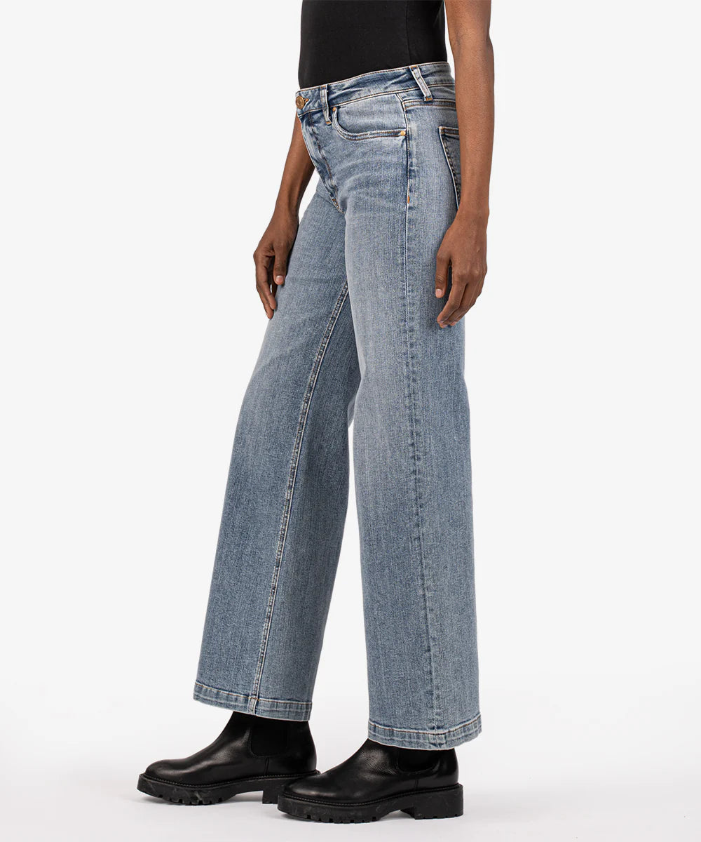 ENFCM High Rise Wide Leg Clean Jean