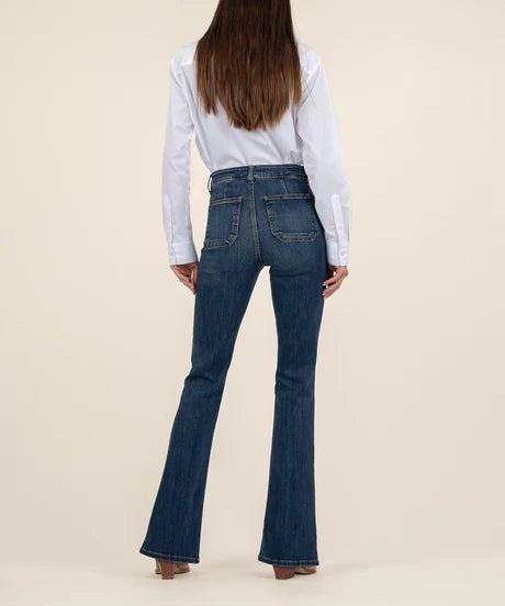 Deductive Ana Flare With Patch Pockets Denim