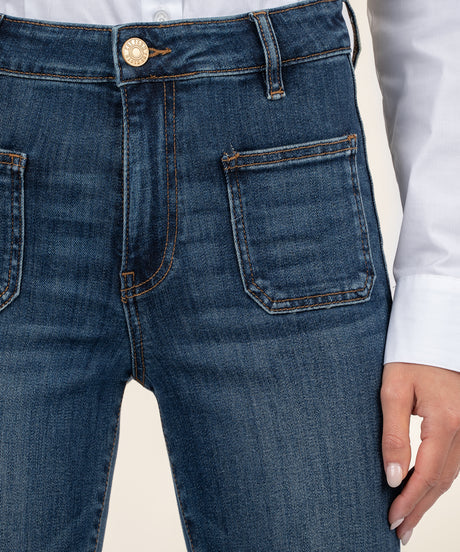 Deductive Ana Flare With Patch Pockets Denim