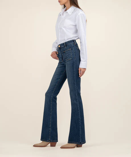 Deductive Ana Flare With Patch Pockets Denim