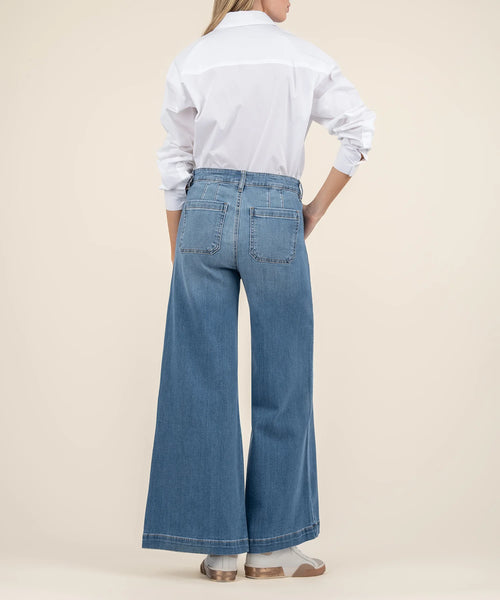 Unlimited Goldie Super High Ride Wide Leg Denim