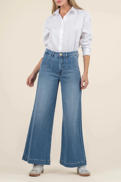 Unlimited Goldie Super High Ride Wide Leg Denim