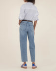 Acute Gwen Wide Leg Slouchy Raw Hem Denim