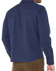 Midnight Blue Mens Knit L/S Button Up Shirt