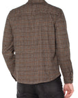Tpe/Blk/Rst Mlt Men's Knit L/S Button Up Shirt