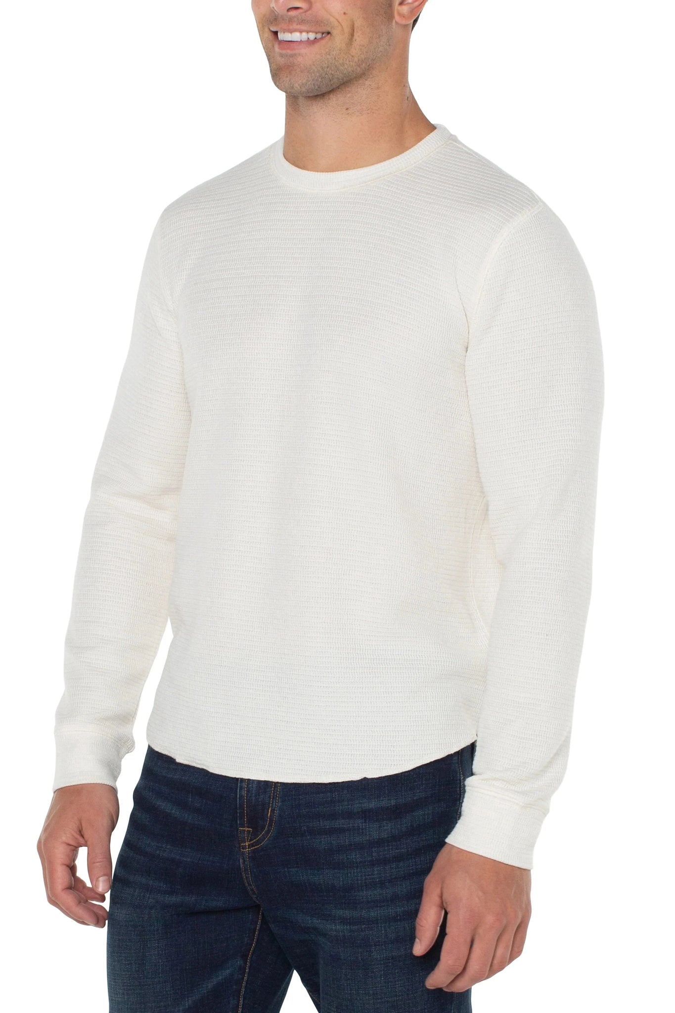 Cream Crew Neck Sweater