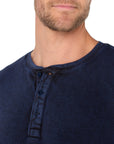 Midnight Blue & Black Men's Henley